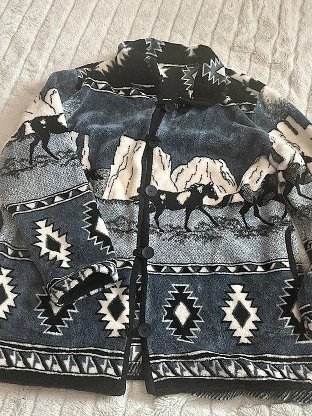 Southwestern wild Horse Print Jacket